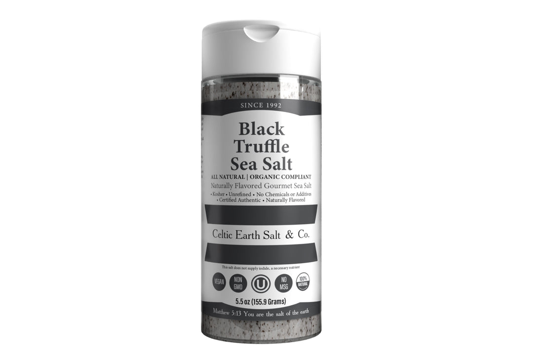 Black Truffle Flavored Sea Salt All Natural Organic 85+ Minerals