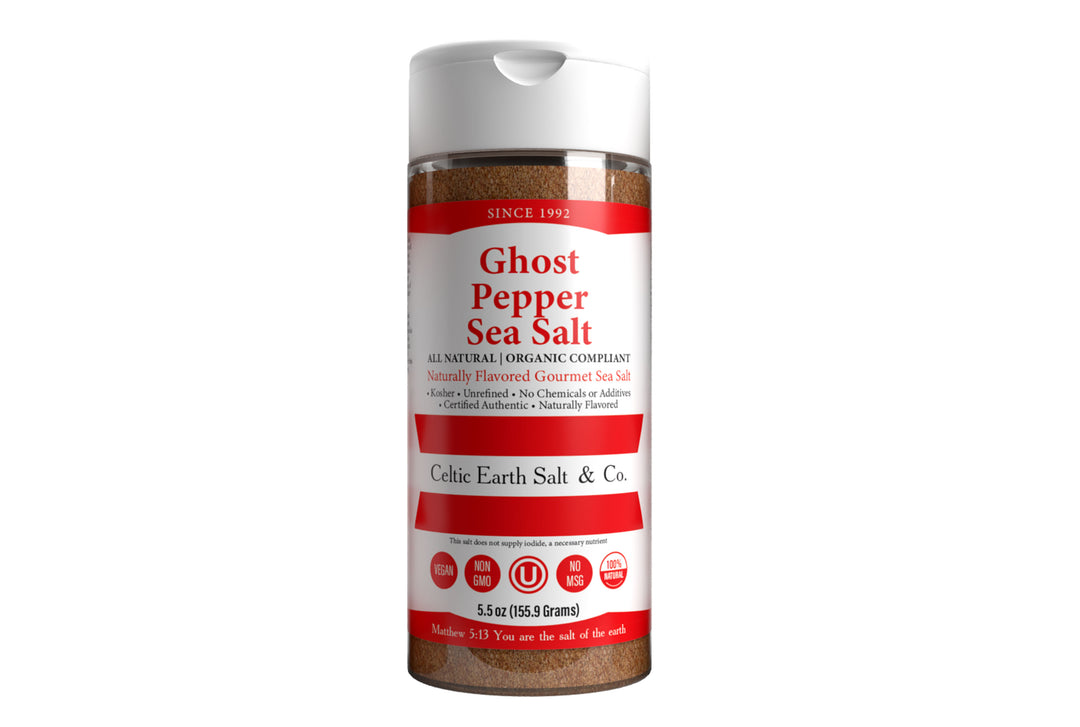 Ghost Pepper Flavored Sea Salt All Natural Organic 74+ Minerals