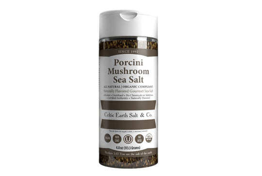 Porcini Mushroom Flavored Sea Salt All Natural Organic 87+ Minerals