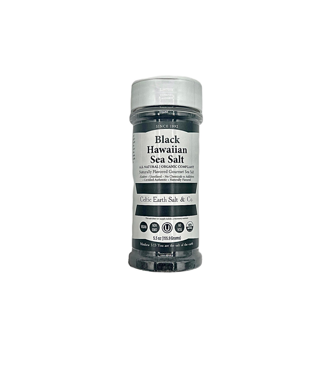 Black Hawaiian Style Flavored Sea Salt All Natural Organic 80+ minerals