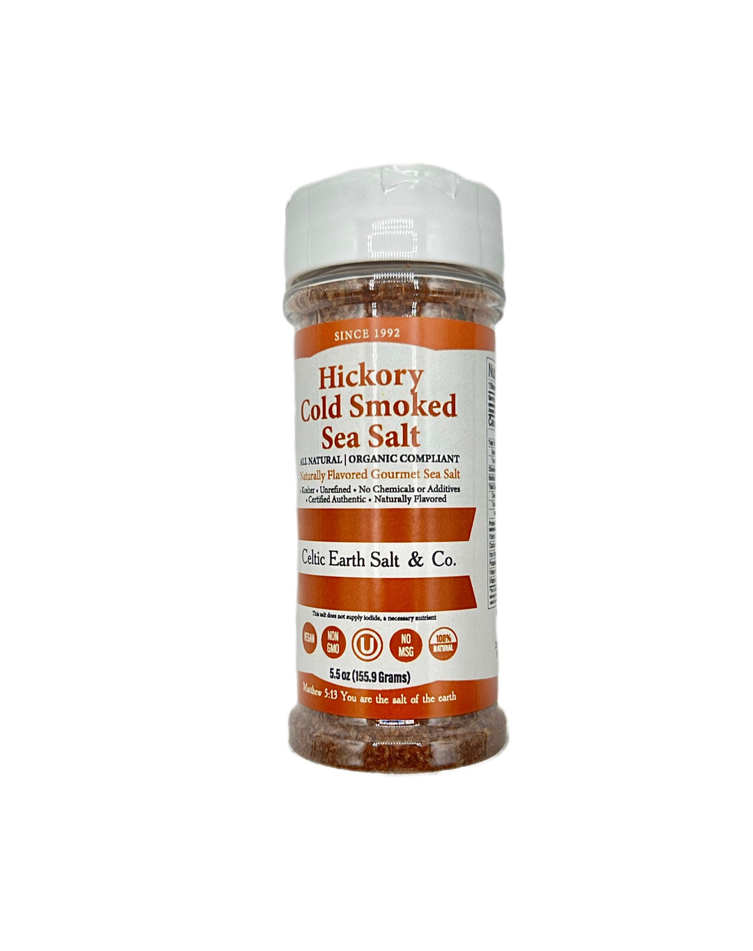 Hickory Cold Smoked Sea Salt All Natural Organic 79+ Minerals