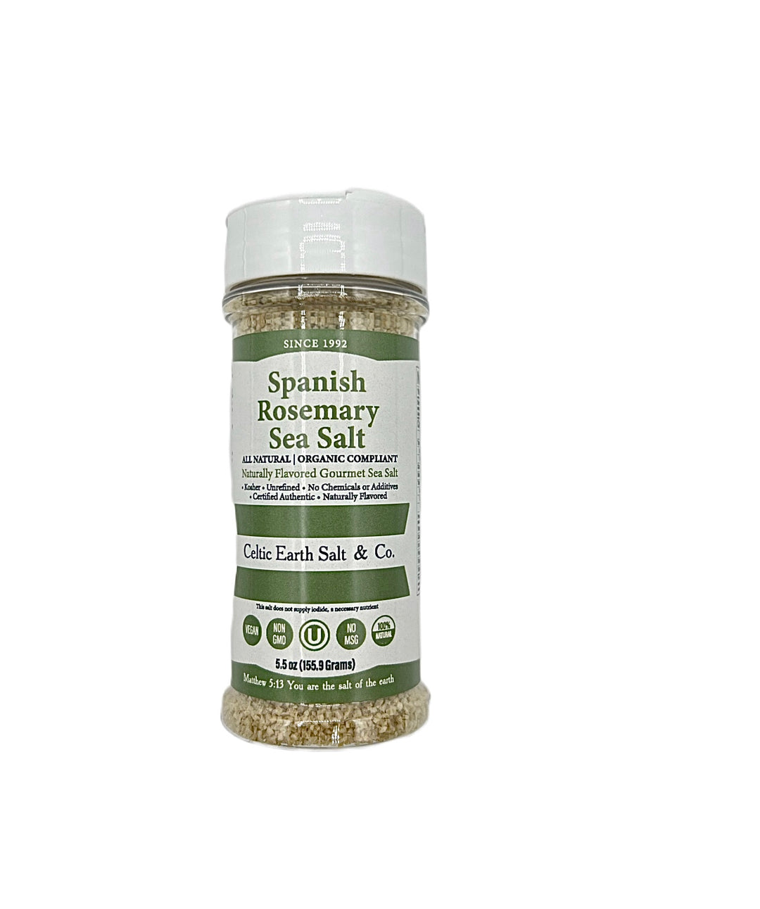 Spanish Rosemary Flavored Sea Salt All Natural Organic 79+ Minerals