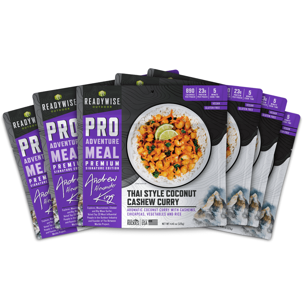 6 CT ReadyWise Pro Adventure Meal Thai Coconut Cashew Curry